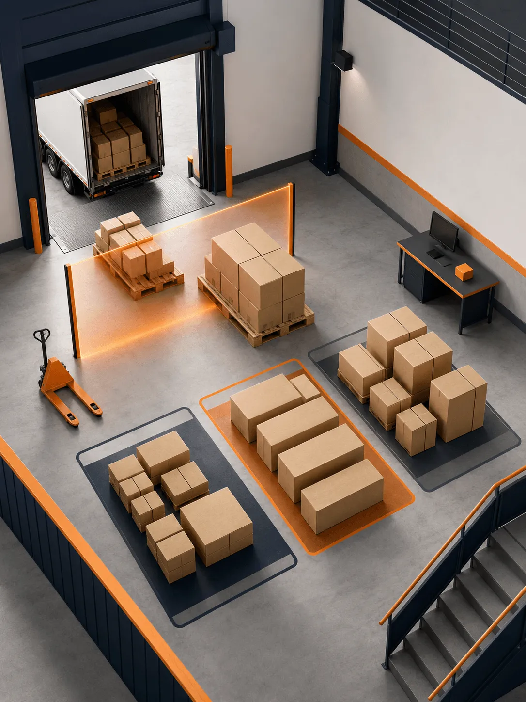 Receiving and identifying cargo, China operation